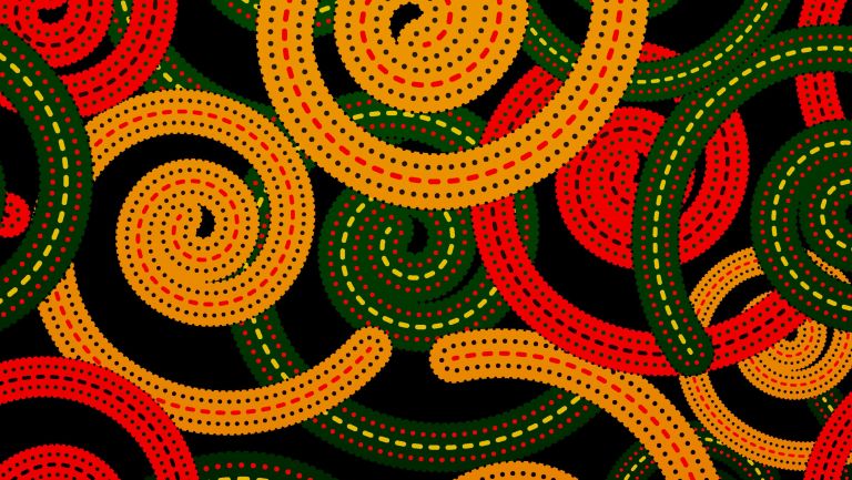 Abstract senegalese pattern