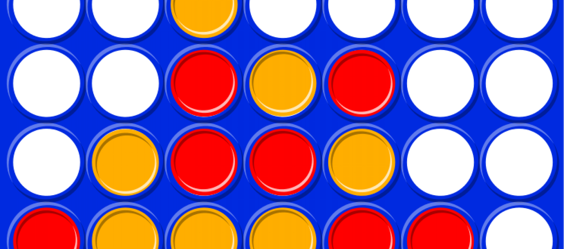 A connect four board game