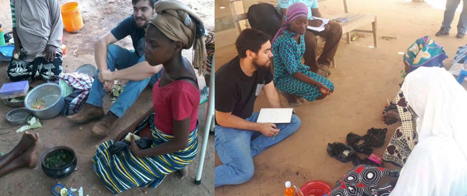 Eliot Duffy from ThinkPlace engaging with the local community in Nigeria