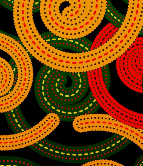 Abstract senegalese pattern